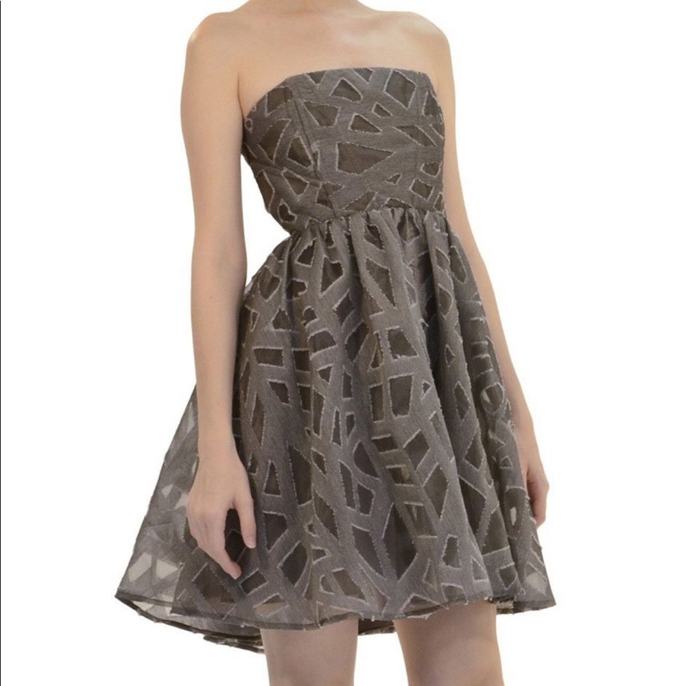 Alice+Olivia Kristin Strapless Dress